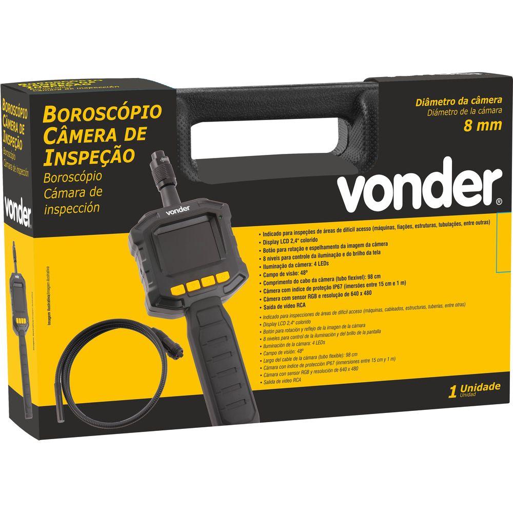 Boroscópio Câmera de Inspeção 8mm Vonder - 4