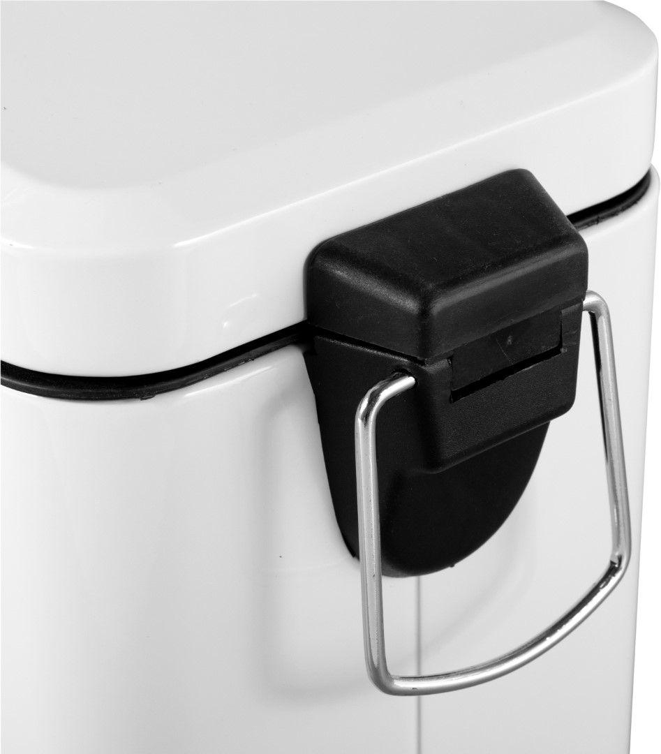 Lixeira Retangular 3 Litros Inox Branca 6356003002 Vonder - 2