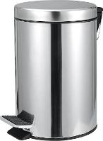 Lixeira Redonda 3 Litros Inox Cinza Vonder - 2