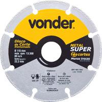 Disco Corte Diamantado Segmentado Metais Metal Super Vonder - 3