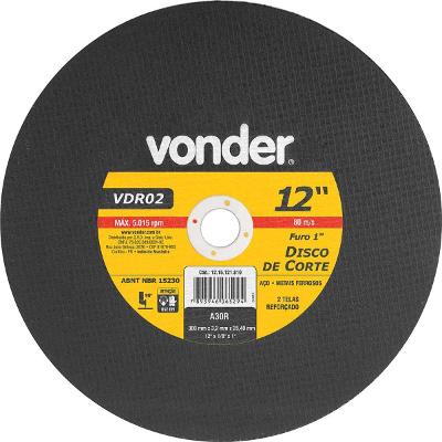 Disco De Corte 300,0x3,0x25,40 2 Telas Para Aço Carbono Vdr0