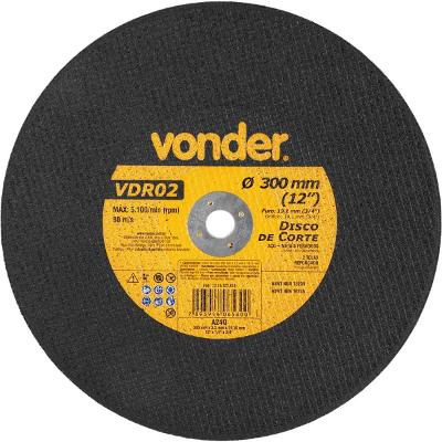 Disco De Corte 300,0x3,0x19,05 2 Telas Para Aço Carbono Vdr0