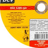 Disco de Corte 230,0X3,2X22,23 DCV Vonder