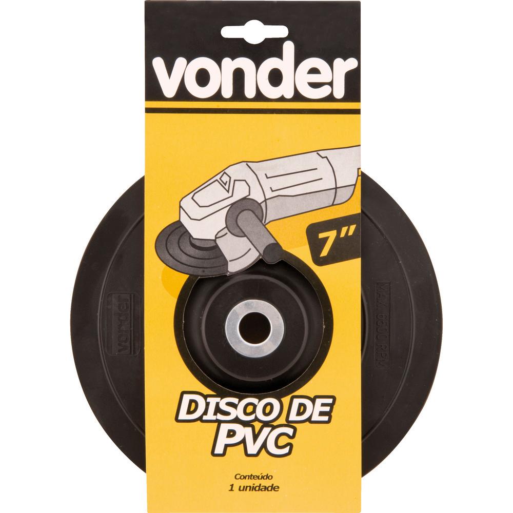 Disco de borracha 7" flexível para lixa fibra Vonder - 2