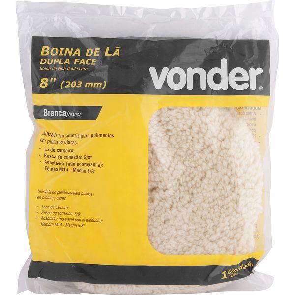 Boina para polimento 8' dupla face branca Vonder - 4