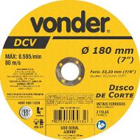 Disco de Corte 180,0X3,2X22,23 DCV Vonder - 1