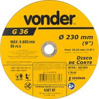 Disco de Corte 230,0x2,0x22,23 Vonder - 1
