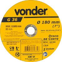 Disco de Corte 180,0x2,0x22,23 Vonder - 1