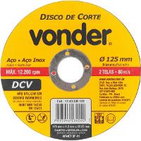 Disco de Corte 125,0X1,2X22,23 DCV Vonder - 1