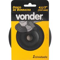 Disco de Borracha para Lixadeira 4.1/2'' Perfil Baixo Vonder - 3