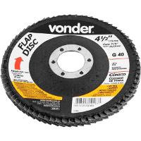 Flap Disc 4.1/2 G40 Costado Pvc Reto Aço Carbono Ino Vonder - 3