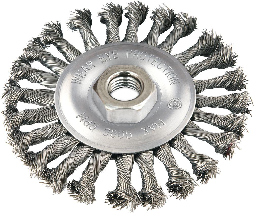 Escova Circular Torcida 4.1/2x1/2 Rosca M14 Pol Vonder - 1