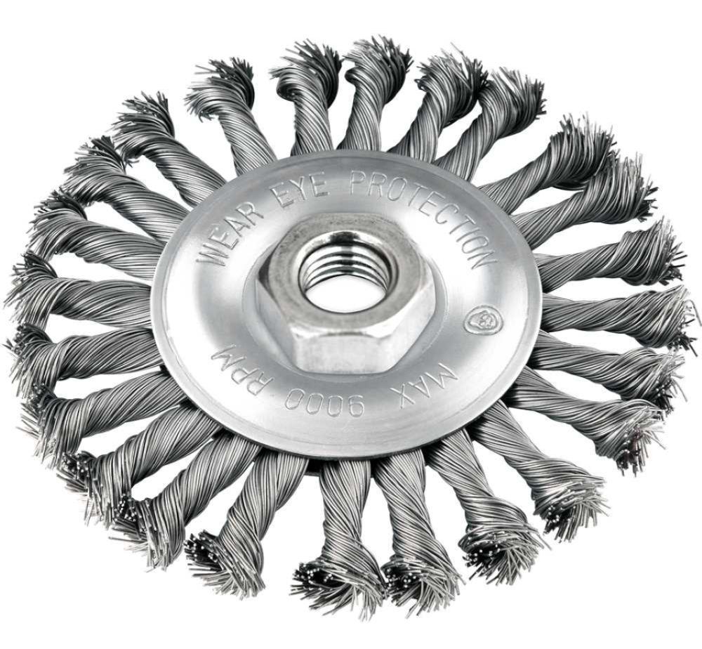 Escova circular torcida 4x1/2" rosca m14 12500rpm Vonder - 1