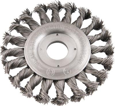 Escova Circular Torcida 4.1/2x1/2  Furo 7/8  Aço Carbono Pol