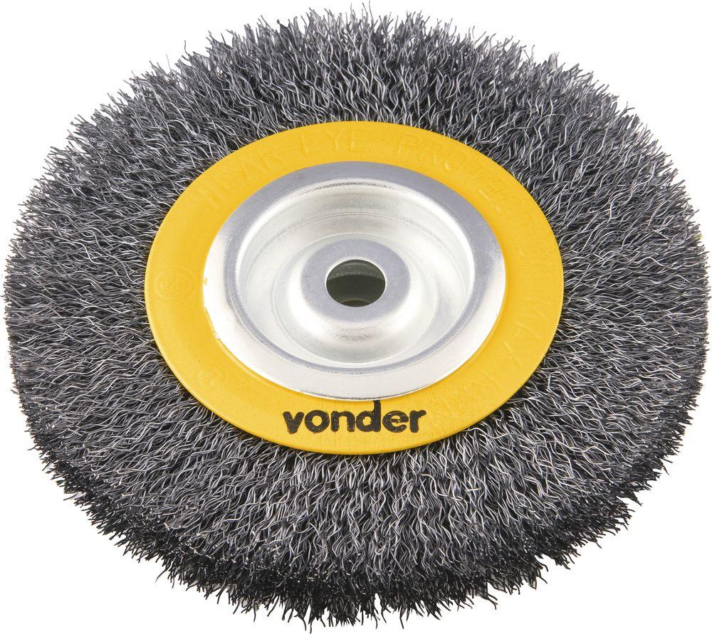 Escova Circular Ondulada 6x3/4 Furo 1/2 Polido Vonder - 1