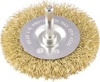 Escova circular ondulado 3x3/8" haste 1/4" 4500rpm Vonder - 1