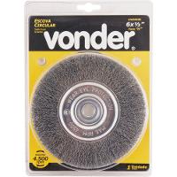 Escova Circular Ondulada 6x1/2 Furo 1/2 Polido Vonder - 2