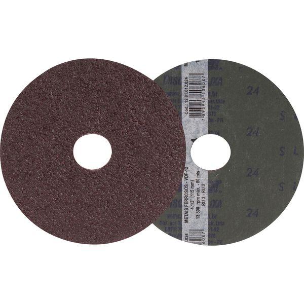 Disco lixa fibra 115mm g24 dvf12 10 peças Vonder - 2