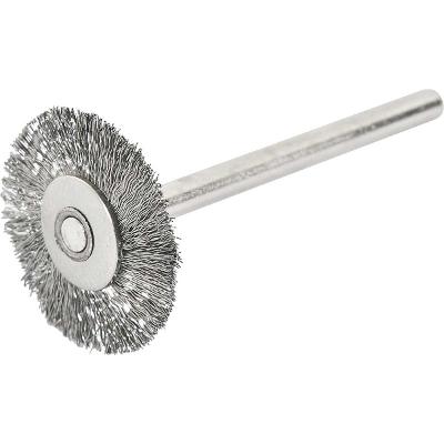 Escova circular 20mm inox c/ haste p/ microrretífica Vonder