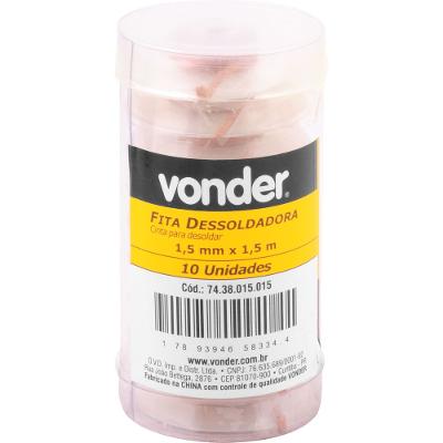 Fita/Malha Dessoldadora 1,5mm x 1,5m Vonder