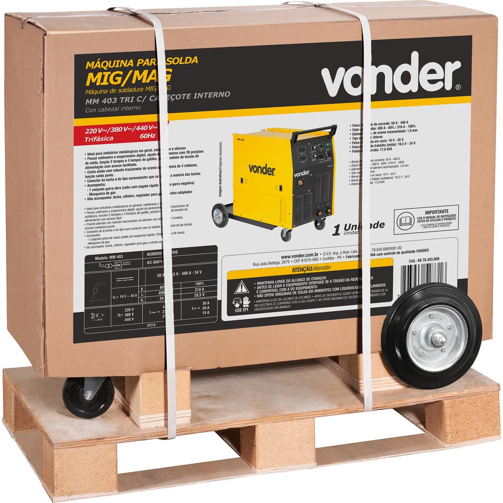 Máquina Para Solda Mig/Mag 403 Trifásica Vonder - 4