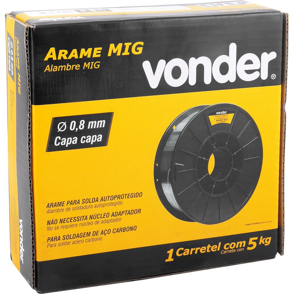 Arame Mig 0,8 mm Carretel 5 Kg sem Gás Vonder - 3