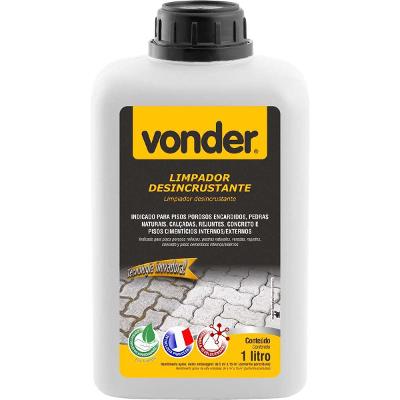 Limpador Desincrustante 1L Remove Sujeiras Difíceis Vonder