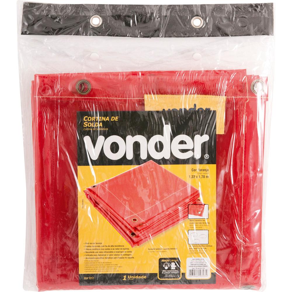 Cortina para solda 1,22x1,78 laranja sem suporte Vonder - 2