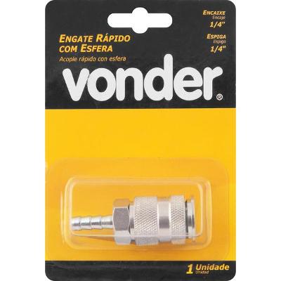 Engate Rapido Espigao 1/4" com 1 peça  - Vonder
