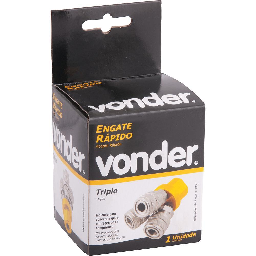 Engate Rápido Triplo Para Ar Comprimido - Vonder - 2