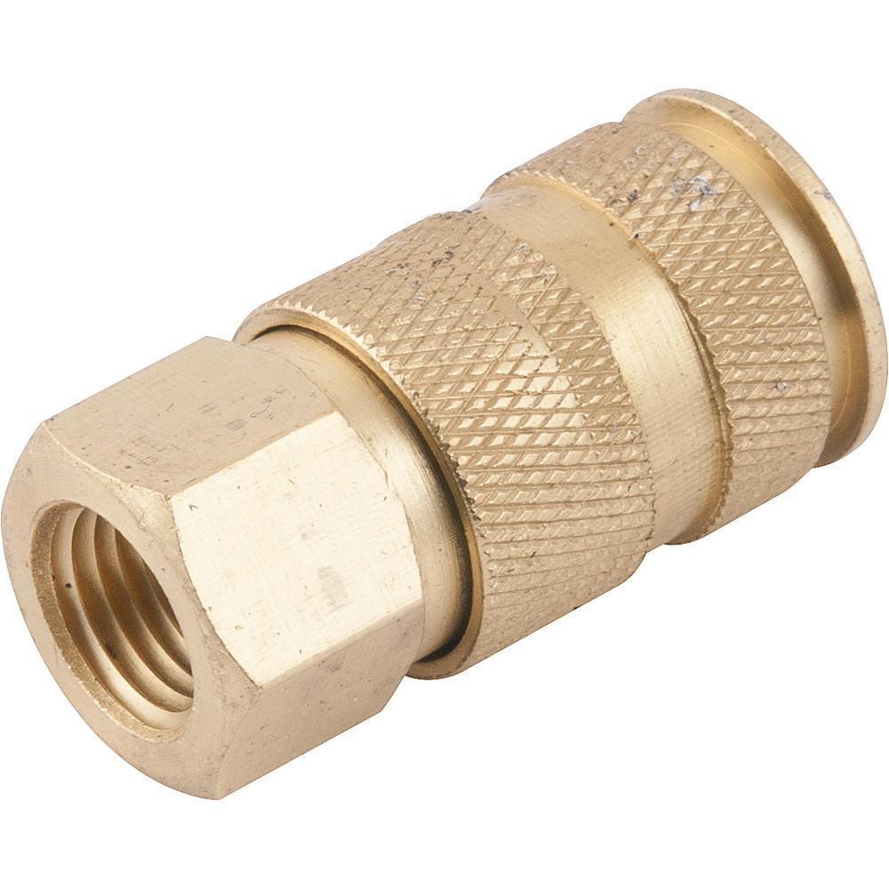 Engate rápido fêmea 1/4" npt latão esfera cartela - Vonder - 2