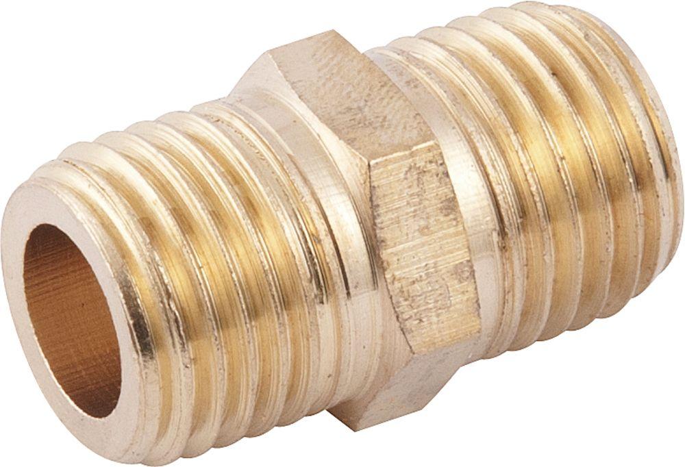 Adaptador niple 1/4x1/4" npt latão macho/macho Vonder - 2