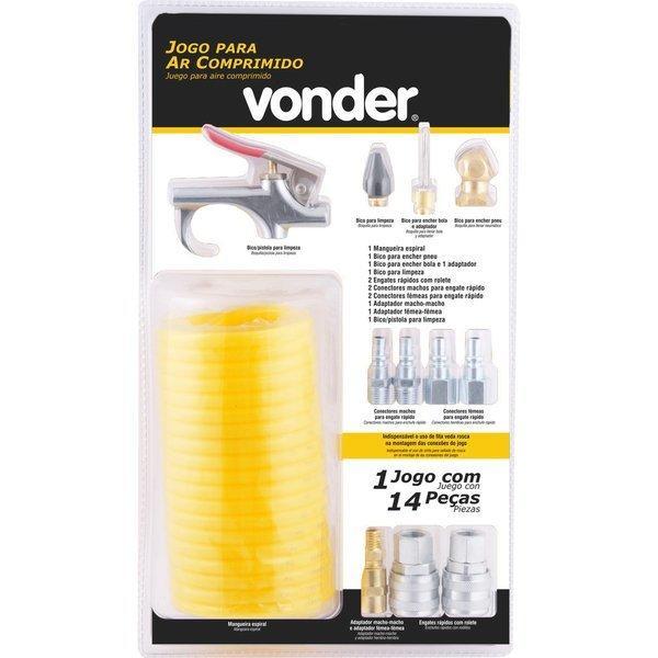 Jogo para ar comprimido com 14 peças Vonder - 2