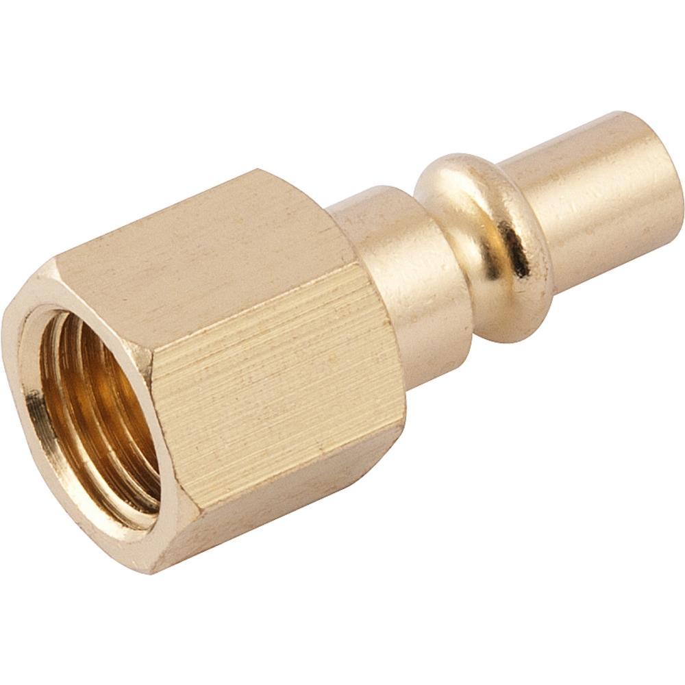 Conector Pino Rosca Fêmea 1/4  Npt Aço Carbono Zincado - Von - 2