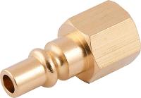 Conector Pino Rosca Fêmea 1/4  Npt Aço Carbono Zincado - Von - 1