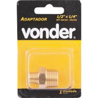 Adaptador niple red 1/2x1/4" npt latão macho/macho Vonder - 2