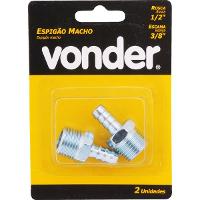 Espigão Fixo Macho Para Mangueira 3/8  Rosca 1/2  Npt Aço Zi - 3