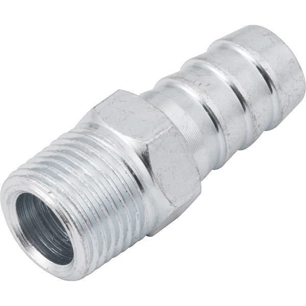 Espigão Fixo Macho Para Mangueira 1/2  Rosca 3/4  Npt Aço Zi - 1