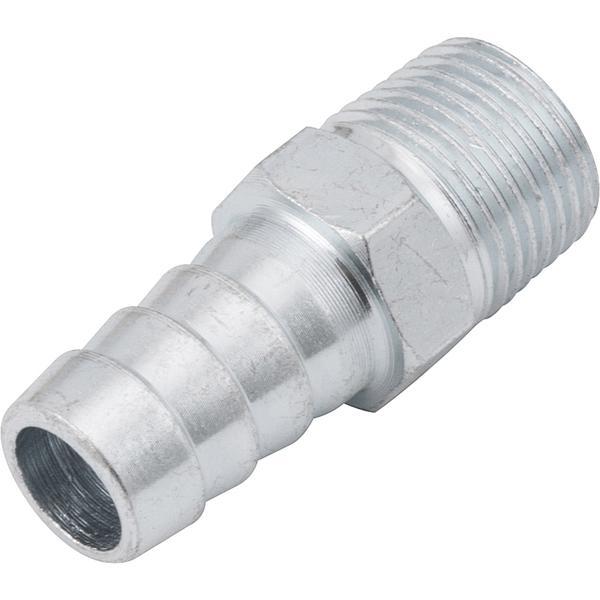 Espigão Fixo Macho Para Mangueira 1/2  Rosca 3/4  Npt Aço Zi - 2