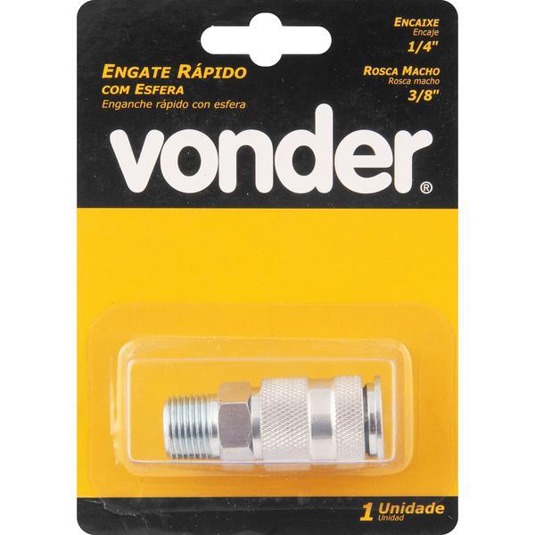 Engate Rapido Macho 1/4x3/8 Rosca com 1 - Vonder - 1