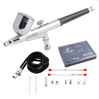 Aerógrafo Profissional Vonder 13 Peças Bicos Intercambiáveis - 1