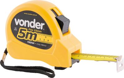 Trena aço 5mx25mm curta Vonder