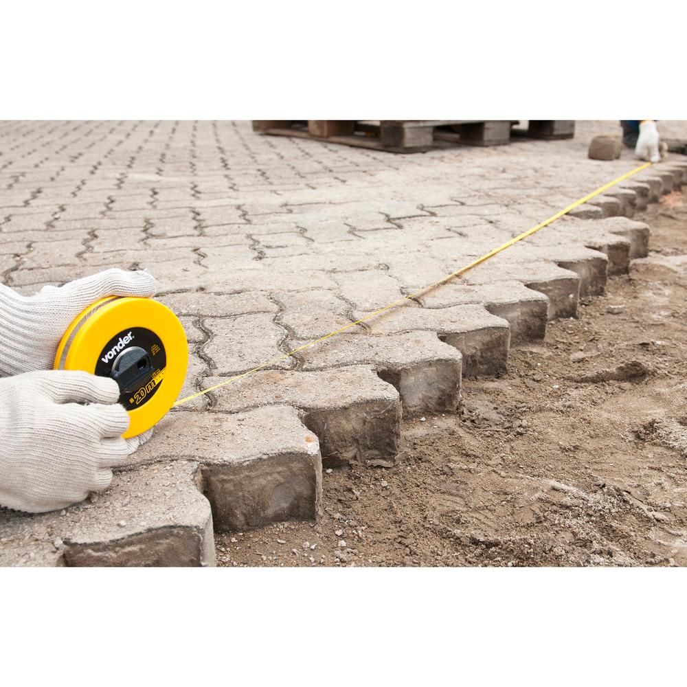 Trena fibra 20mx12,5mm longa fechada Vonder - 7