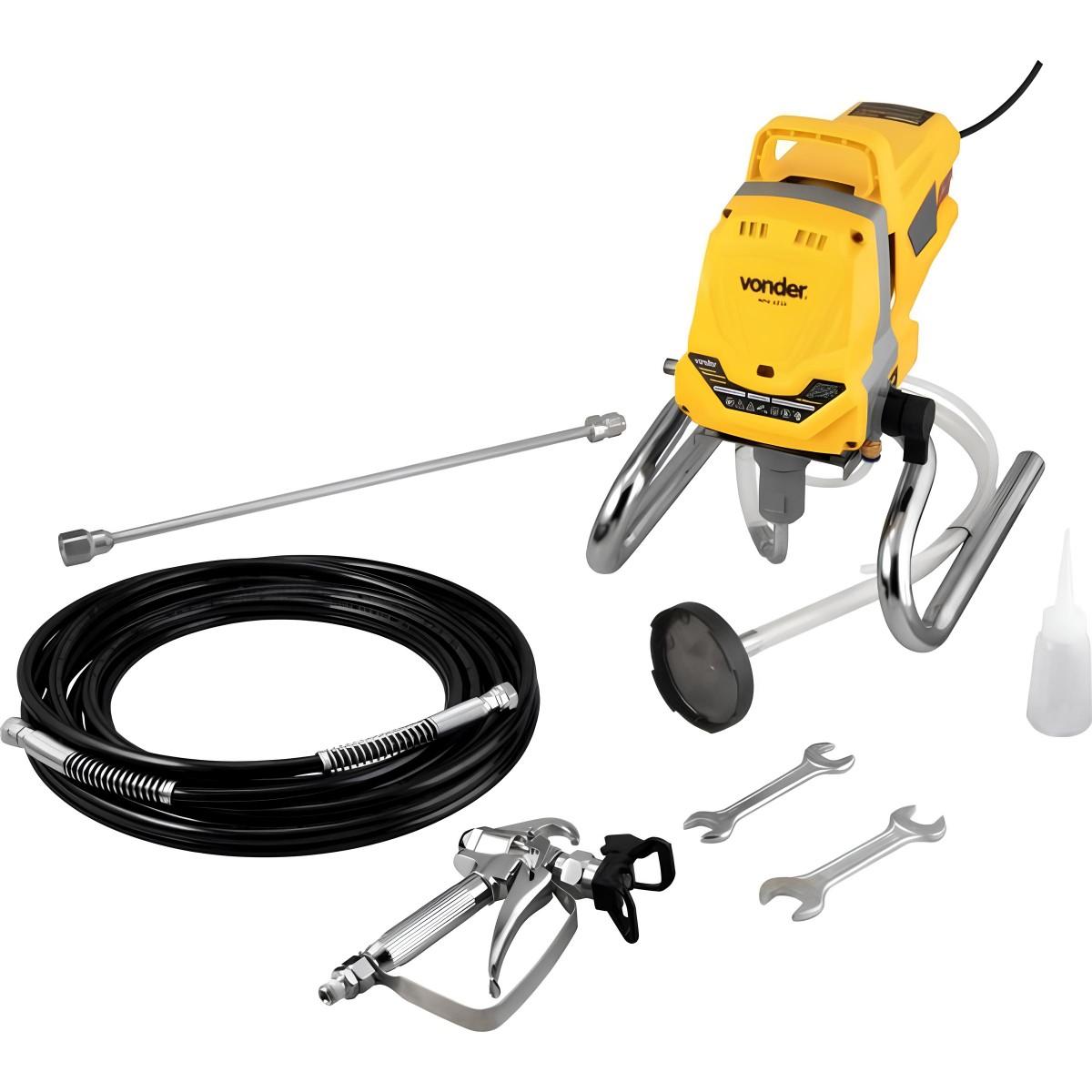 Máquina de Pintura Airless MPA1010 1,3HP 220V Vonder 1010W 3000 PSI 1,5 L/min Mangueira 10m Compacta - 1