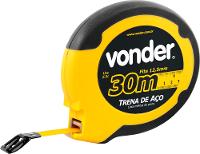 Trena aço 30mx12,5mm longa fechada ponta gancho Vonder - 1