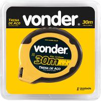 Trena aço 30mx12,5mm longa fechada ponta gancho Vonder - 2