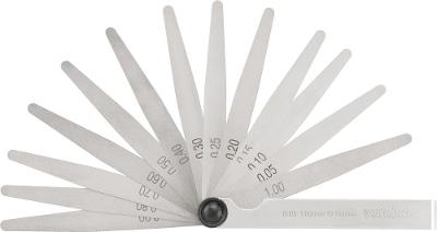 Calibre De Folga 0,05mm À 1,00mm 100mm 13 Lâminas Cf-013 - V