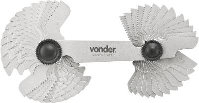 Calibre de rosca 55/60 graus 52 lâminas cr052 - Vonder