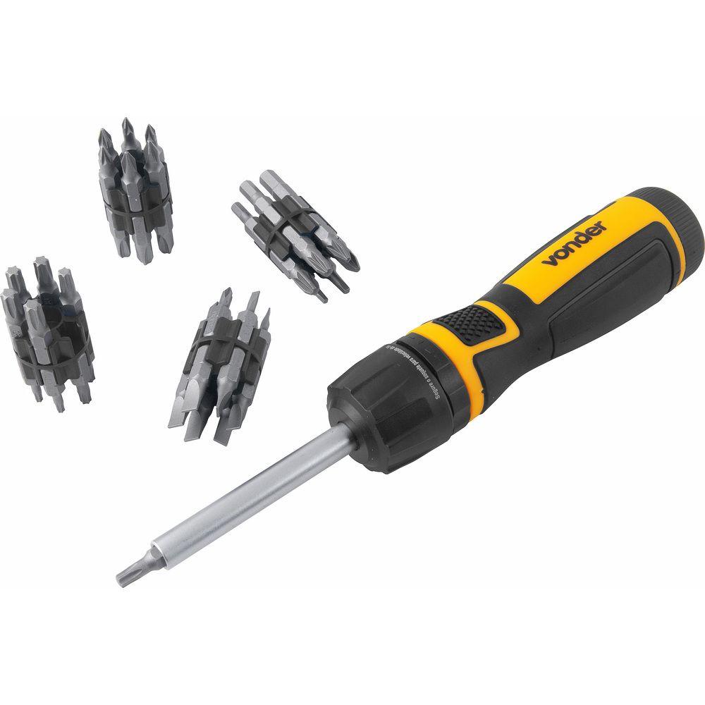 Jogo Bits/Ponteiras 49 peças Encaixe Sextavado 1/4'' Vonder - 5