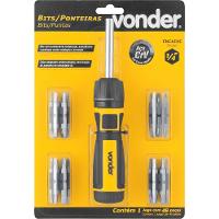 Jogo Bits/Ponteiras 49 peças Encaixe Sextavado 1/4'' Vonder